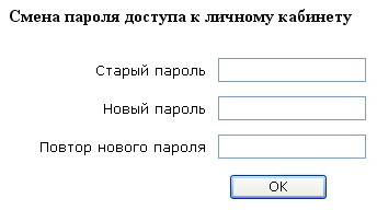 Пароль кабинет